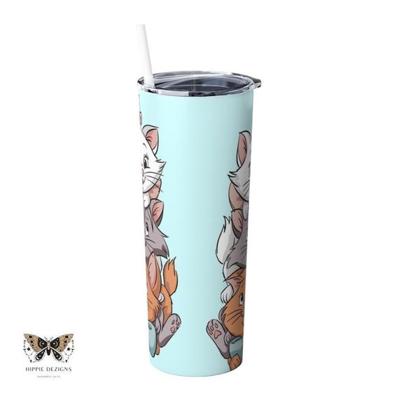 The Aristocats 20oz Steel Tumbler With Lid & Straw - Picture 3 of 14